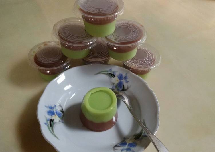 gambar untuk cara membuat PUDING AVOCADO MILO