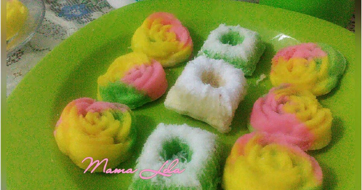 Resep kue putu dan rainbow mawar Resep kue putu dan rainbow mawar