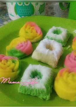 kue putu dan rainbow mawar