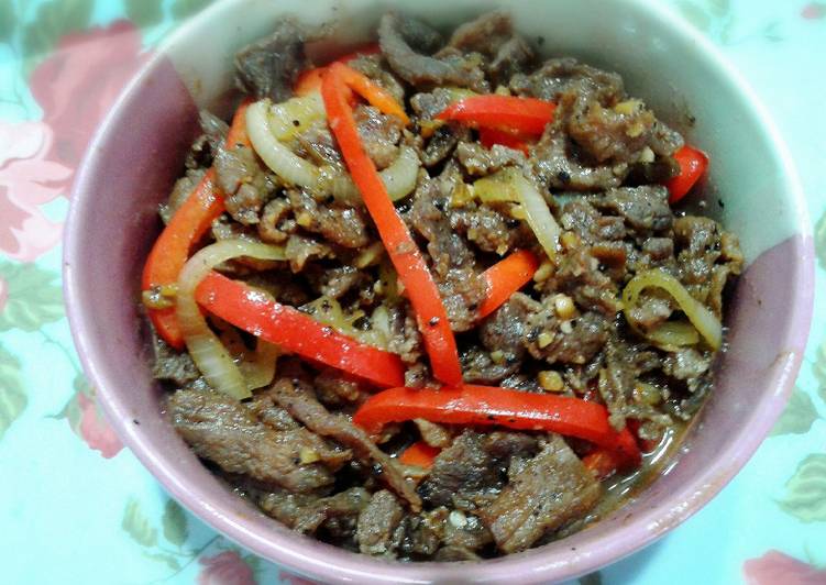 Resep Sapi Lada Hitam Praktis oleh Sondari - Cookpad