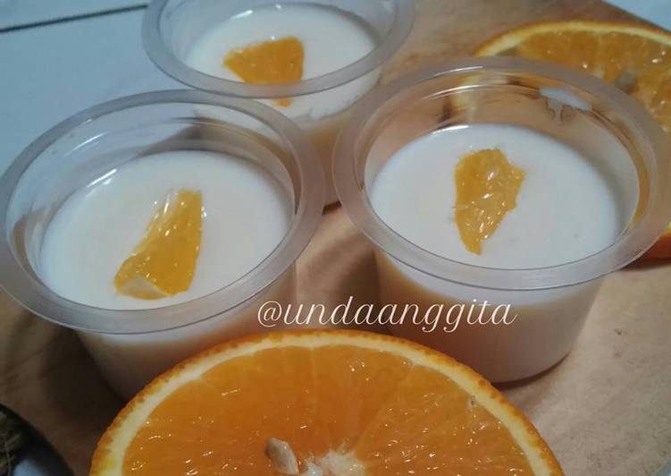 resep lengkap untuk Silky Pudding