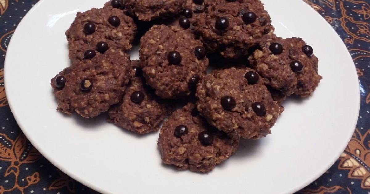 Resep Oatmeal choco chips cookies Resep Oatmeal choco chips cookies