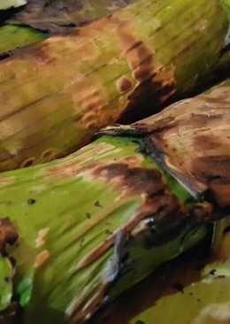 Nasi Bakar ikan teri ala Fiqi