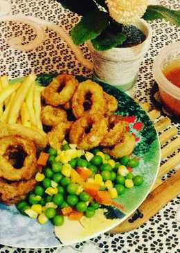 Calamari dan onion ring