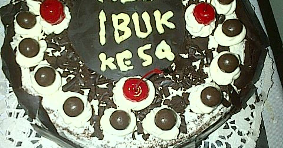 Resep Black Forest Ekonomis Resep Black Forest Ekonomis