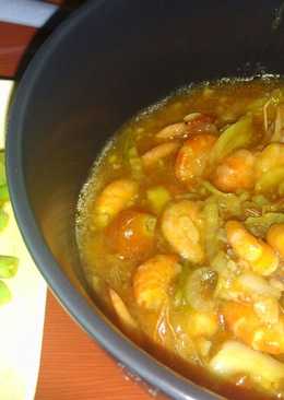 Udang Saus Tiram ala resto seafood