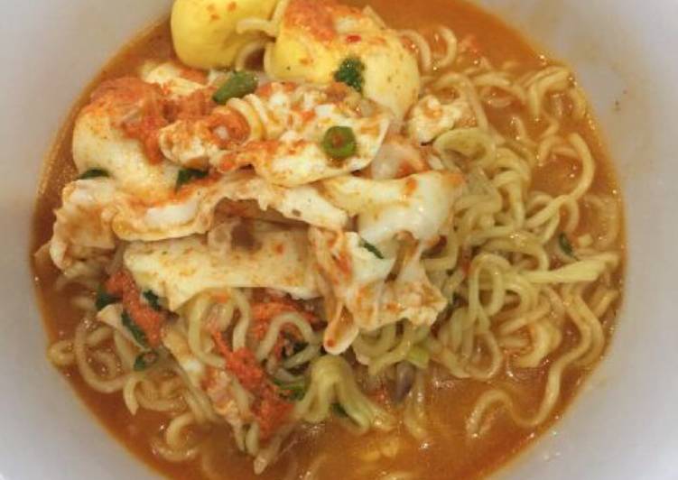 resep lengkap untuk Indomie Rebus Pedas