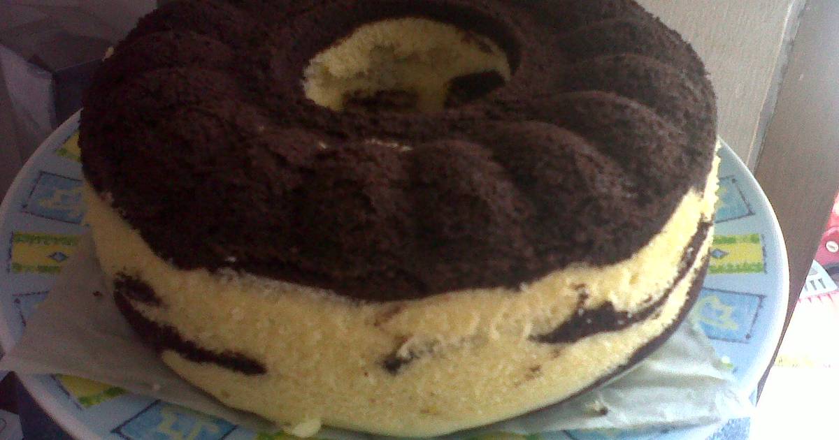 Resep Bolu marmer kukus sederhana Resep Bolu marmer kukus sederhana