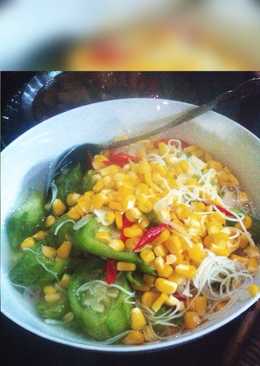 Sayur oyong bihun jagung