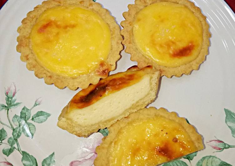 bahan dan cara membuat Hokkaido Cheese Tart