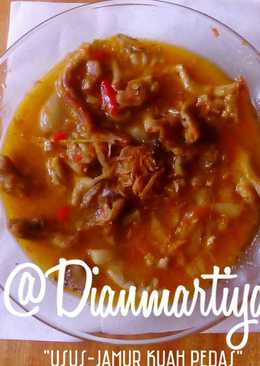 Usus-Jamur Kuah Pedas