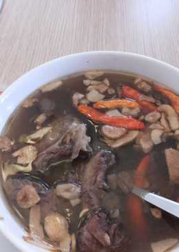 Kuah asem pedas daging otot 