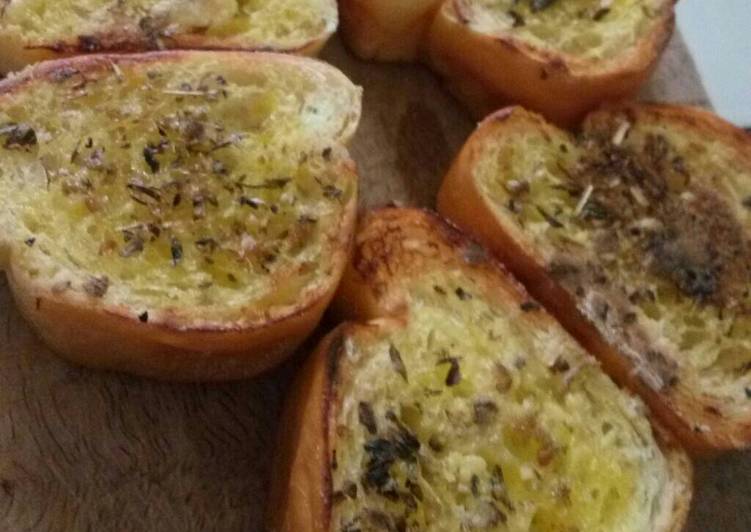 cara membuat Garlic Bread ala ala