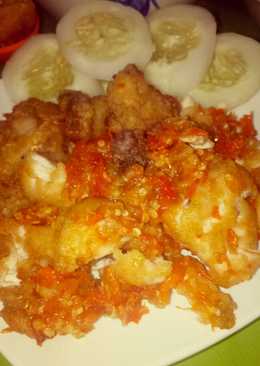 Ayam geprek sambel bawang