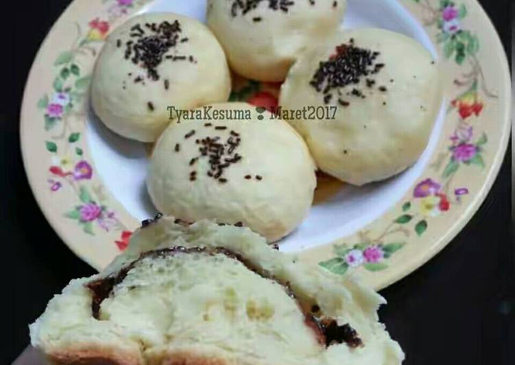 cara membuat Roti isi coklat magicom