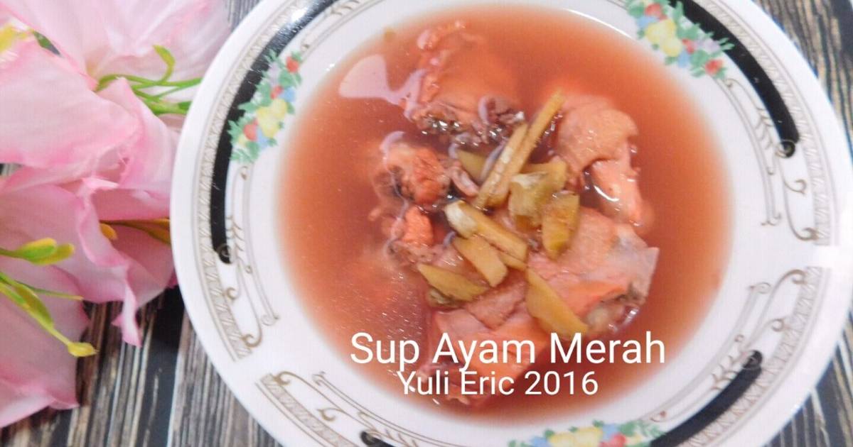 Resep Sup Ayam Merah Hangat ala Yuli Eric