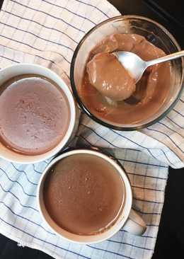 Puding milo dengan tekstur ala2 puyo