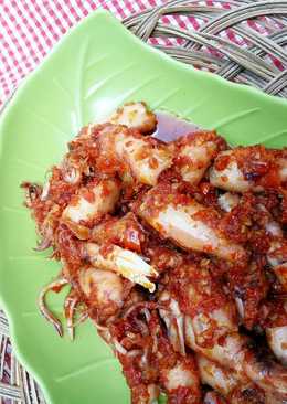 Cumi asin sambal merah