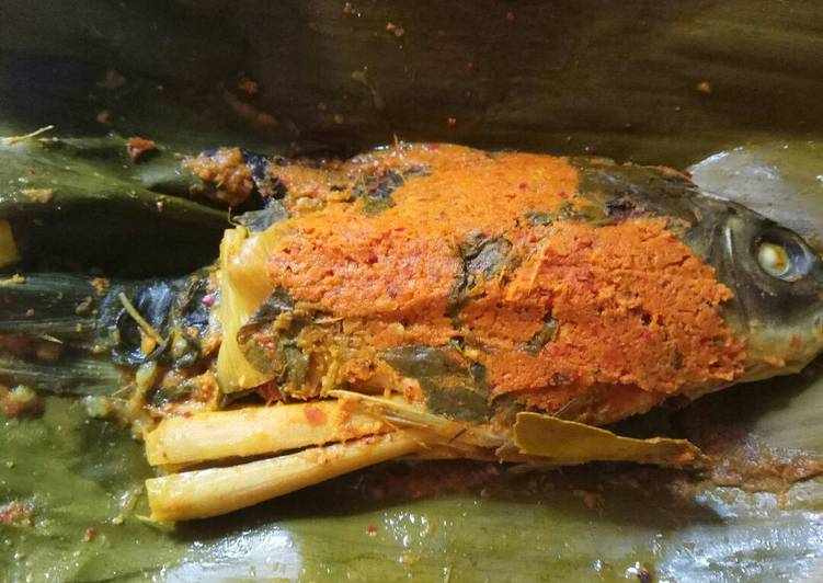 resep masakan Pepes ikan bumbu pedas