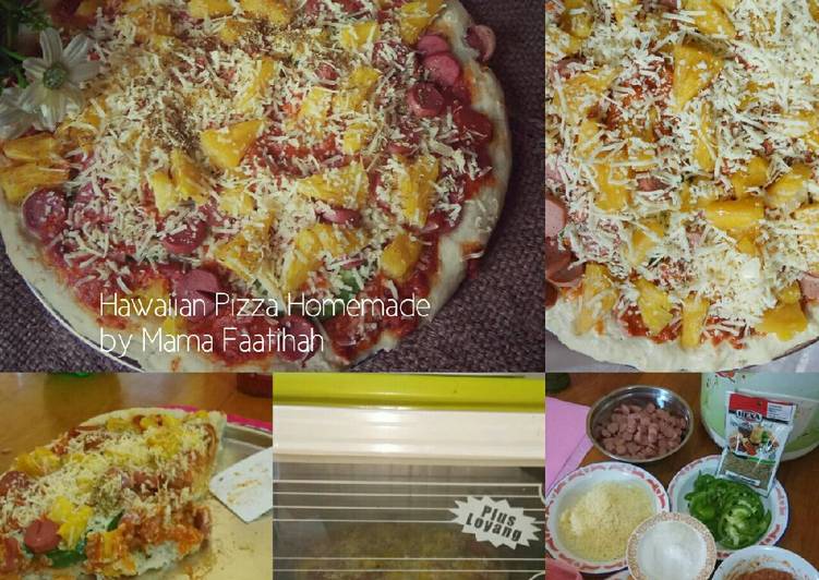resep lengkap untuk Hawaiian Pizza Homemade
