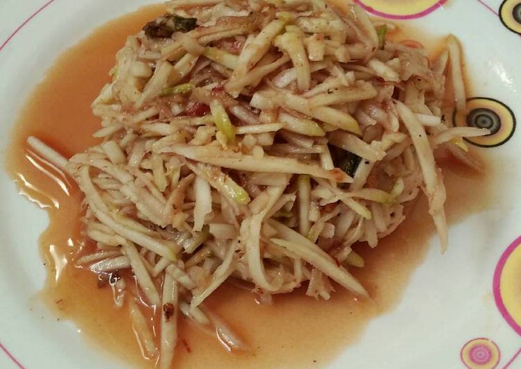 resep Rujak Gobed Mangga Muda (Serut)