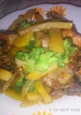 Ayam brokoli Tumis mentega