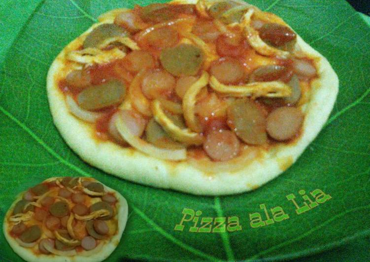 gambar untuk cara membuat Pizza lembut pke teflon & magicom