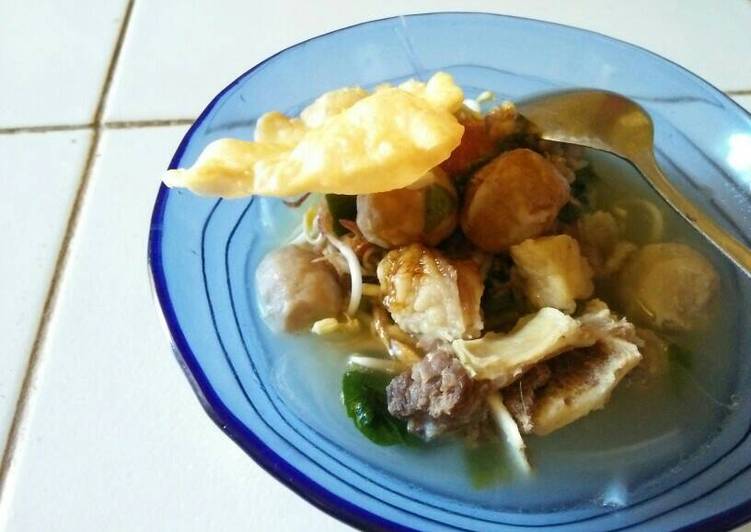 Resep Baso soun pangsit Oleh Ami