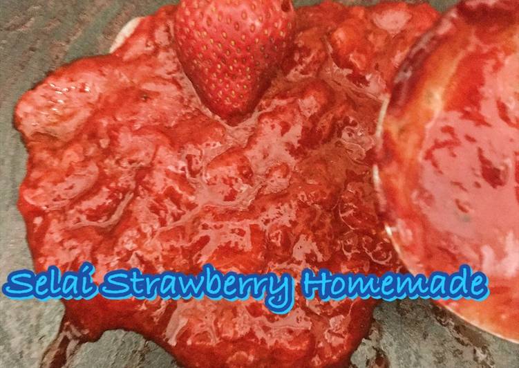 Resep Selai Strawberry Homemade (2 bahan) By Intanrony