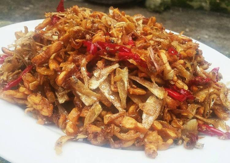 Resep Kering Tempe + Teri Oleh Arvina Harahap