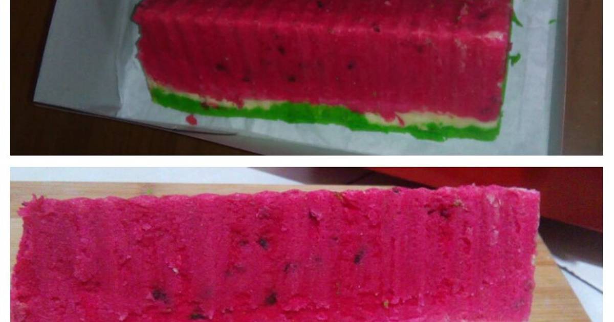 Resep BOLU SEMANGKA iris