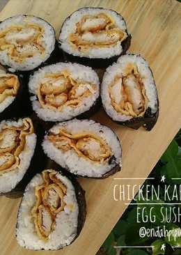 Chicken Karaage Egg Sushi