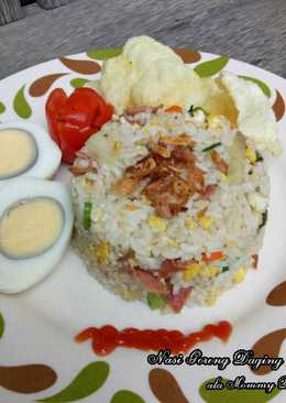 Nasi Goreng Daging Asap ala resto