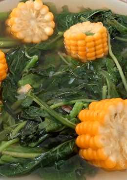 Bayam bening jagung manis 