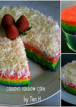 Bolu Kukus Singkong Rainbow