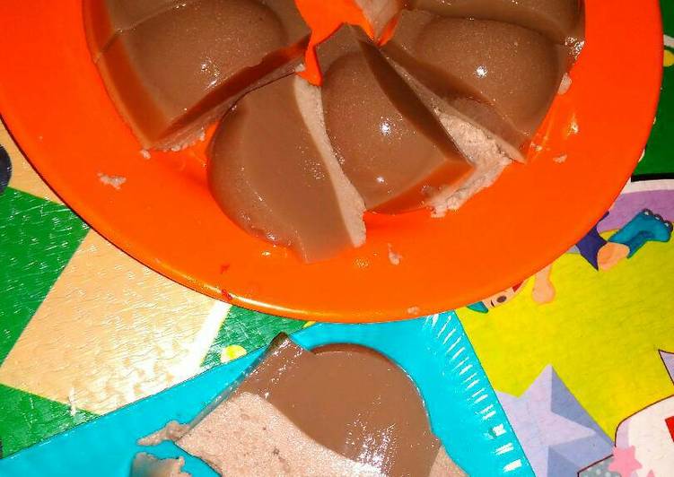 resep masakan Pudding busa Milo