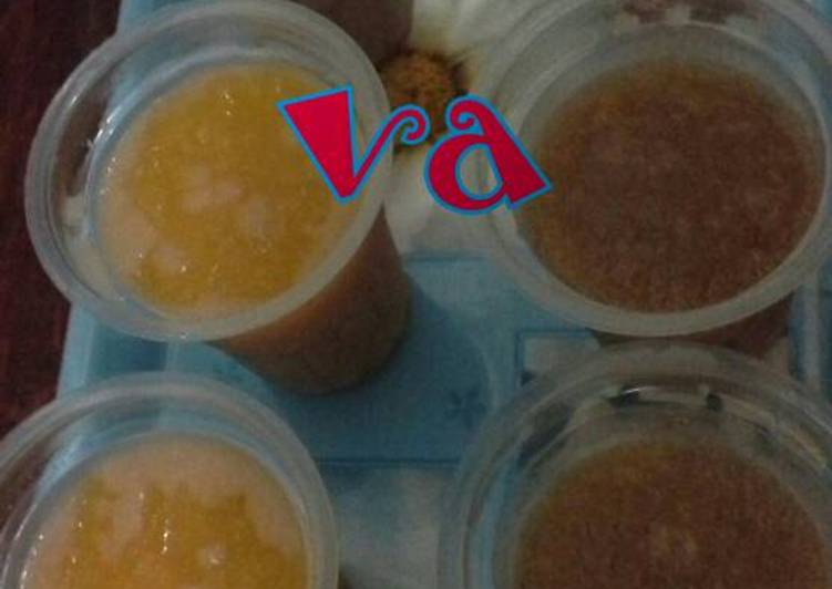 resep makanan Agar-Agar Bolu Pisang Kenyal banyak rasa