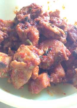 Ayam bumbu balado sederhana