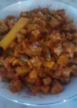 Sambal goreng kentang tempe tanpa santan