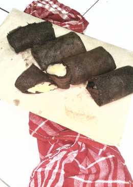 Dadar coklat isi vla jeruk