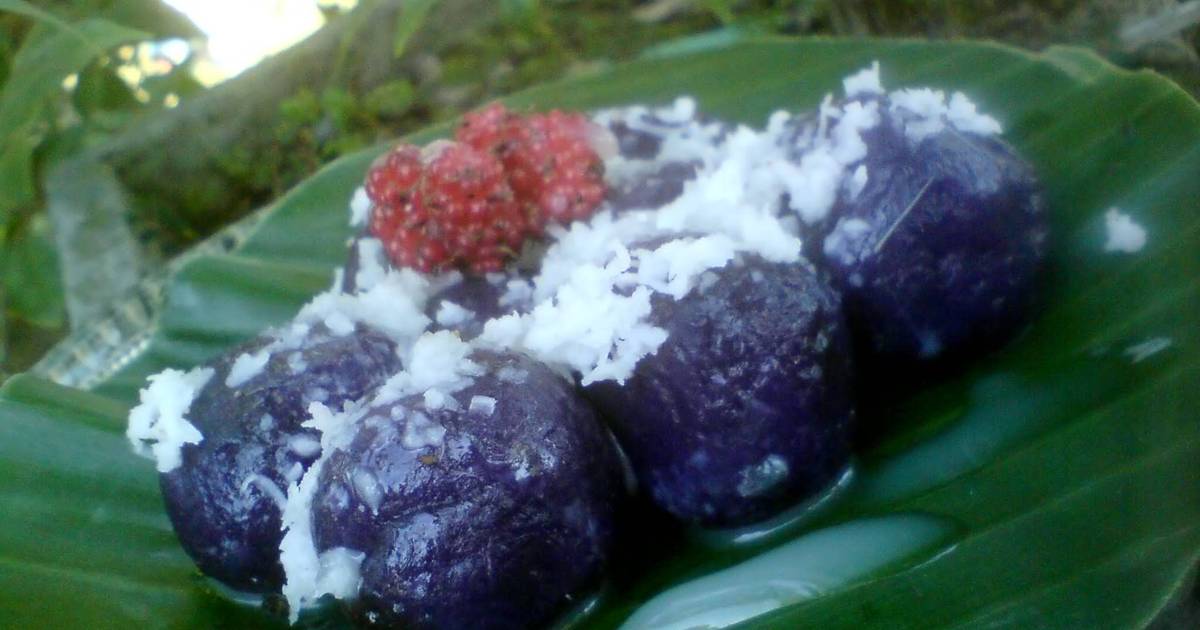 Resep Kelepon ubi ungu Resep Kelepon ubi ungu