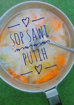 Sayur sop sawi putih lezat