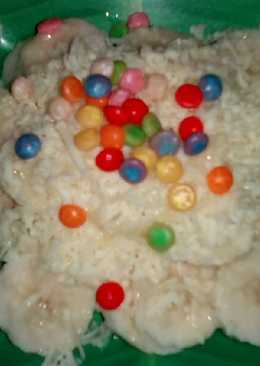 Pisang keju rainbow