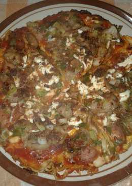 Pizza mie instan seadanya