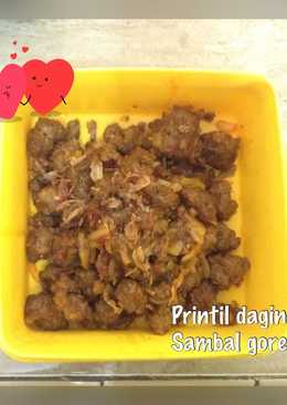 Printil daging sambal goreng