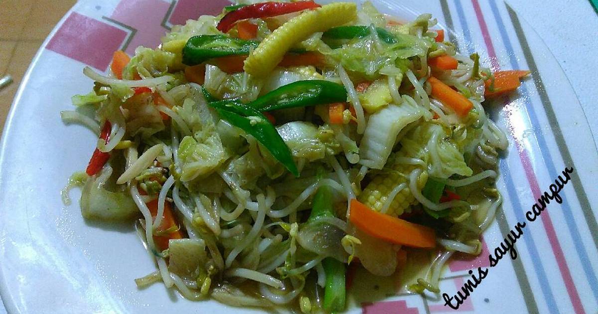 ide resep tumis sayur ala cina resep sayur Resepi Sup Sayur Kobis Cina Enak dan Mudah