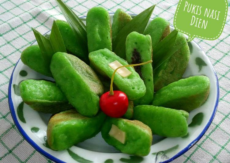 bahan dan cara membuat Pukis nasi pandan