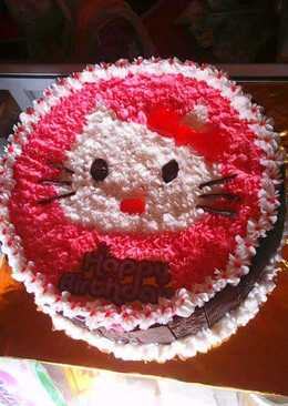 Kue ultah Hello kitti