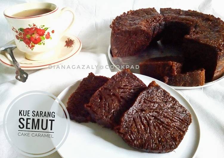 bahan dan cara membuat Kue Sarang Semut / Cake Karamel versi 2