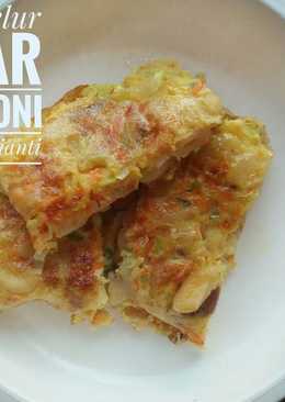 Telur Dadar Macaroni (mpasi 1y+)